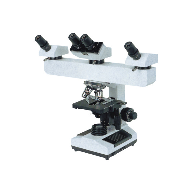 Abbe NA1.25 condenser 2pcs of monocular head and 1pc of binocular head Microscope