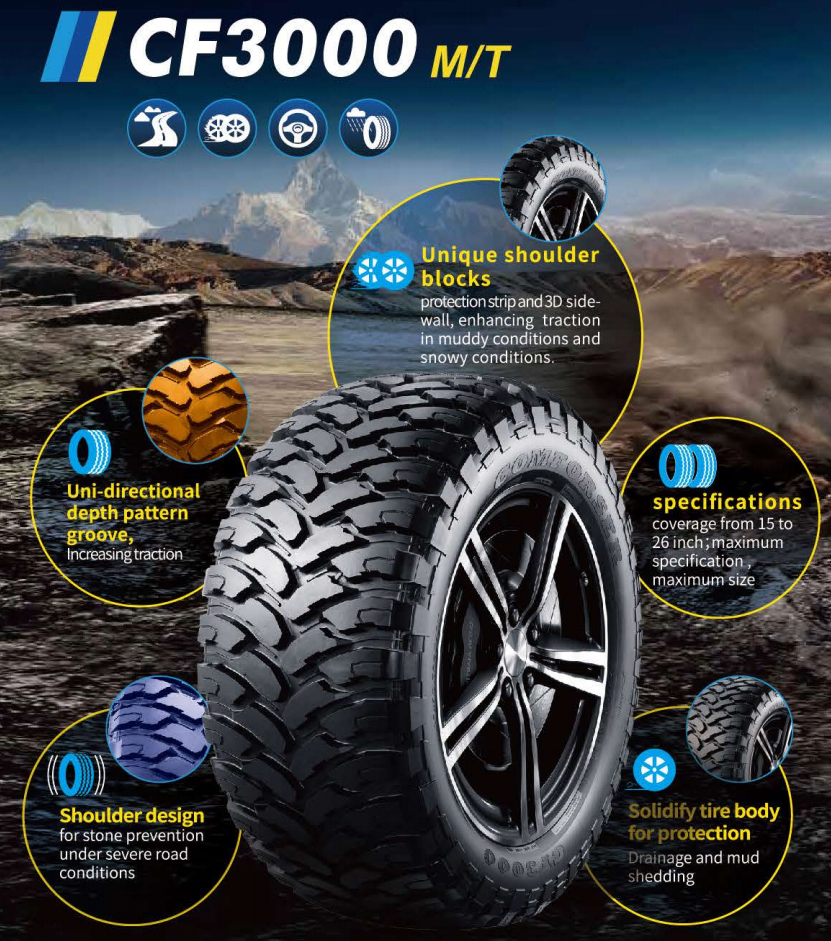 COMFORSER MT 4X4 TYRES 265/70/17LT CF3000 265 70 R17 MT