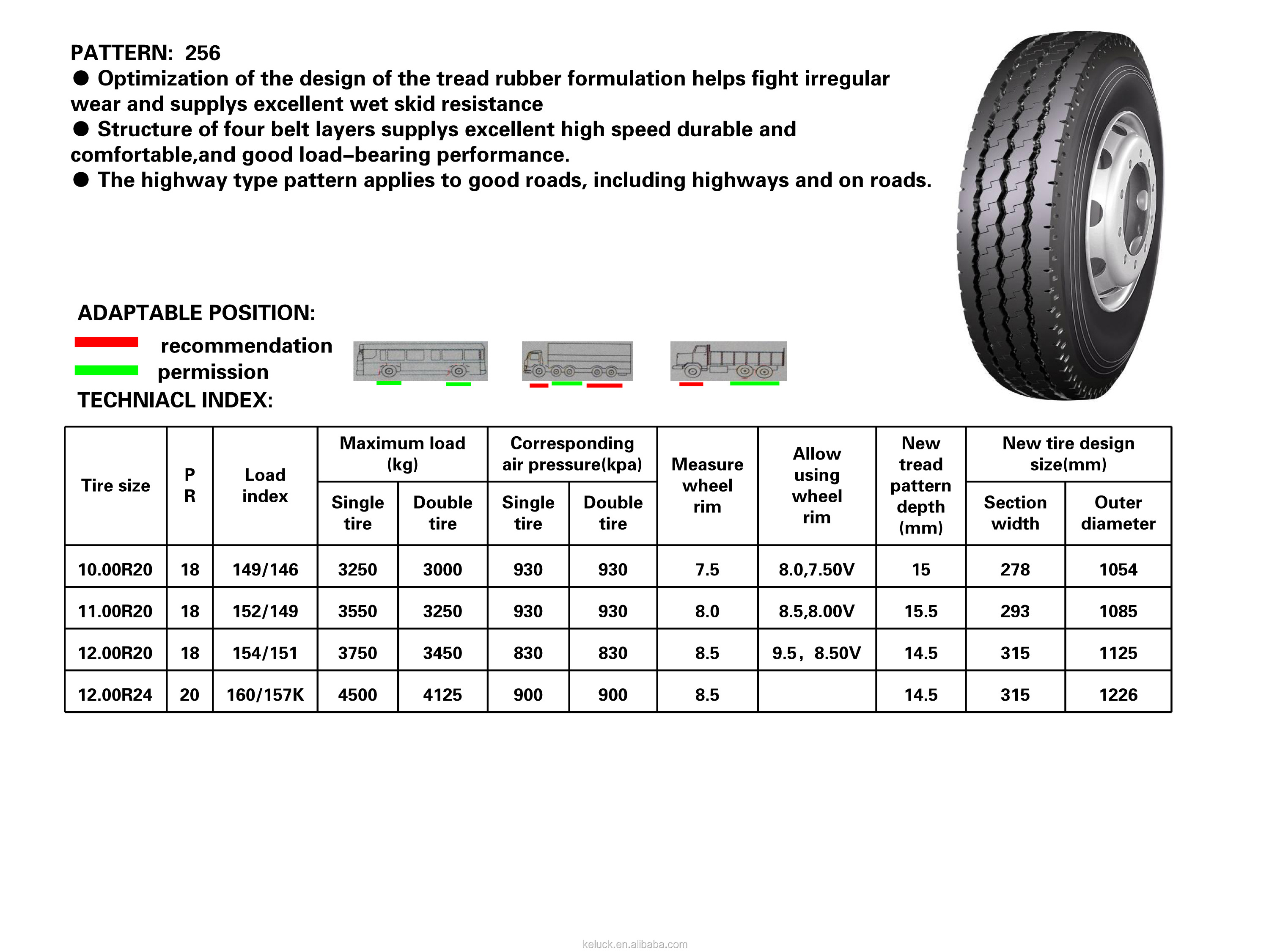 Long March Roadlux brand all steel truck tires for wholesale LM256 11.00x20 12.00x24 11.00r20 12.00r24