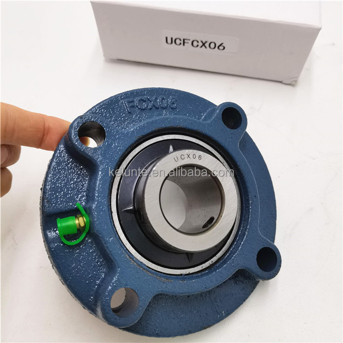 Bearing Housing UCFCX06 UCFCX06D1 Set Screw Locking Piloted Flange Cartridge Bearing Units UCFCX06J UCX06+FXC06