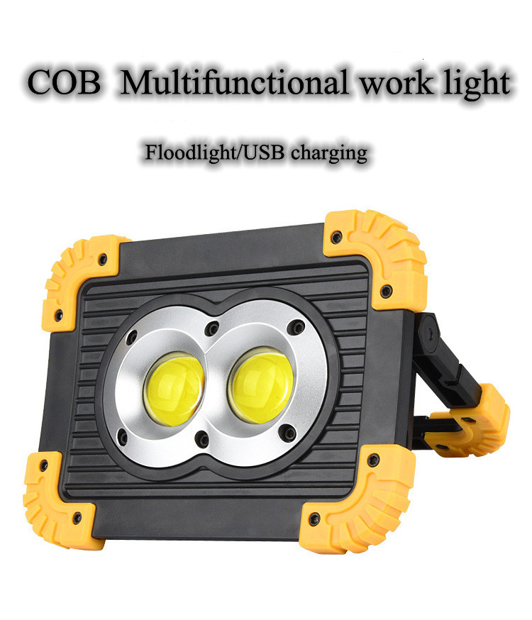 Hot Selling Portable HandHeld COB Flashlight USB Charging Multi-Functional High Bright Rechargeable Work Light