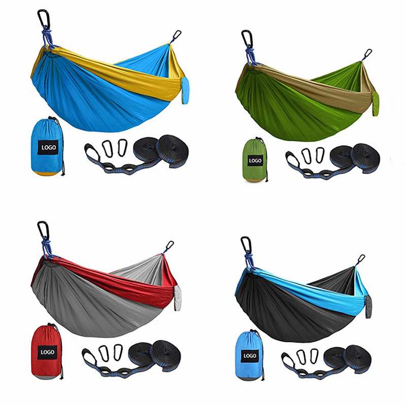 Hot Selling Outdoor Nylon Hammock Lightweight Single Hammock Tent Portable Camping Hammock