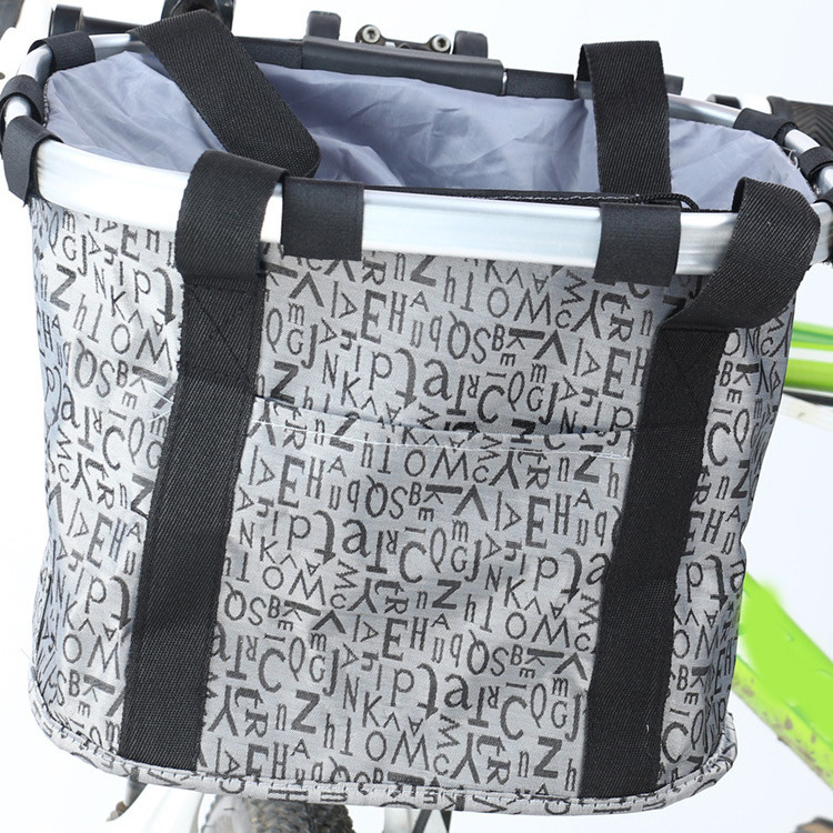 Bike Bag Bicycle Basket Bicycle Knapsack Aluminum Alloy Frame Carrier Bike Front Carrier Bag Pet Pouch Outdoor Rucksack