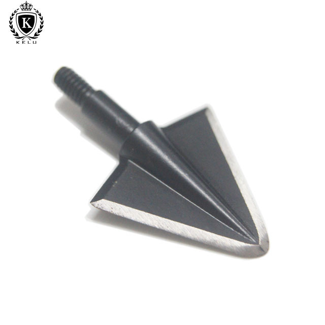 HA-2B-J002 custom one-piece Stainless Steel screw-in 2 blades double bevel 8-32 thread arrow broadhead