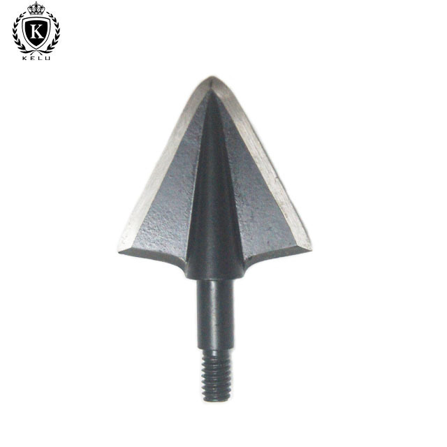 HA-2B-J002 custom one-piece Stainless Steel screw-in 2 blades double bevel 8-32 thread arrow broadhead