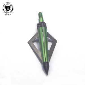 HA-3B-C003 Stainless Steel Hunting Broadhead Points Arrowheads 3 Fixed Blade 100 Grain For Archery Compound Bow