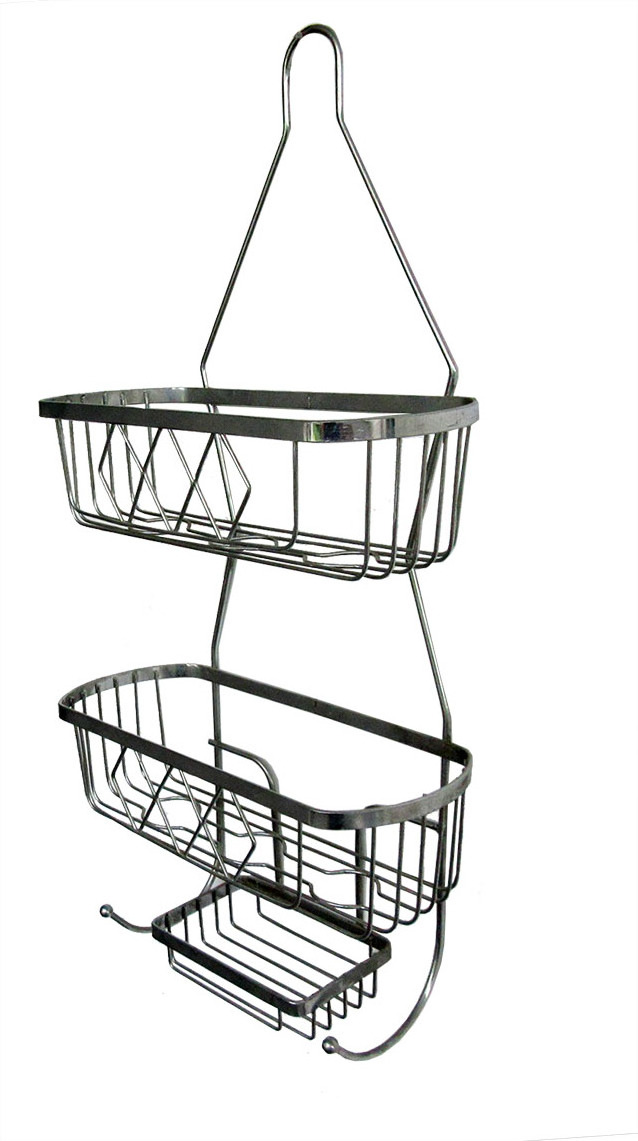 Metal Storage Rack Shelve 3 Layer Chrome Wire Bathroom Storage rack