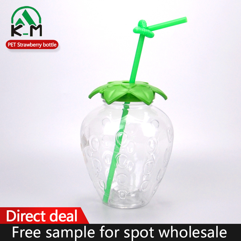 450ml pet transparent plastic pineapple shape juice bottle drink milk tea bottle