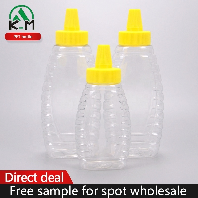 160ml 350ml PET honey squeeze bottle barbecue salad dressing juice bottle for food