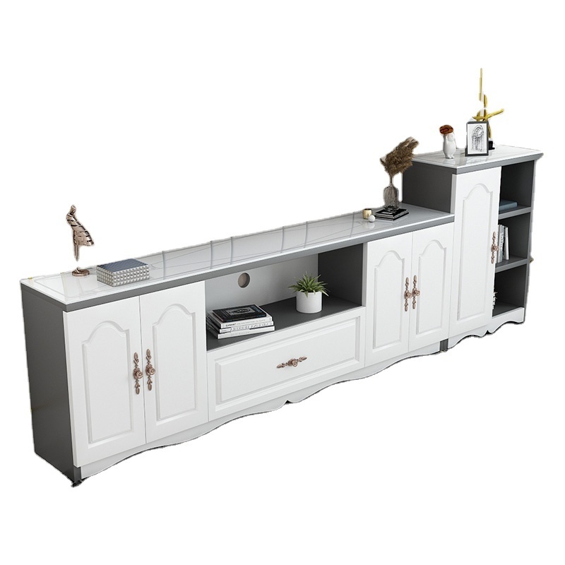 best selling walnut and white mdf panel 65 inch coffee table and tv cabinet stand set modern design furniture