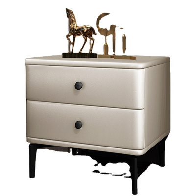 Patented Luxury Cabinet Night Stand White Smart Bedside Table Nightstands