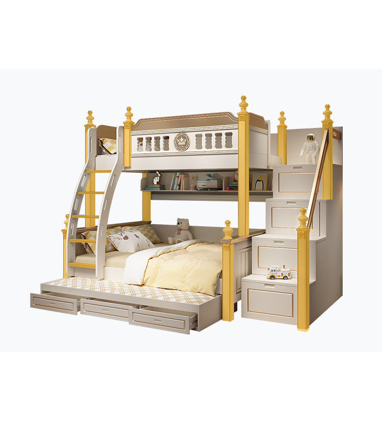 Hot Sale Children Wooden Bed Double House Bunk Girl Bed Kids Loft Bunk Bed With Metal parts