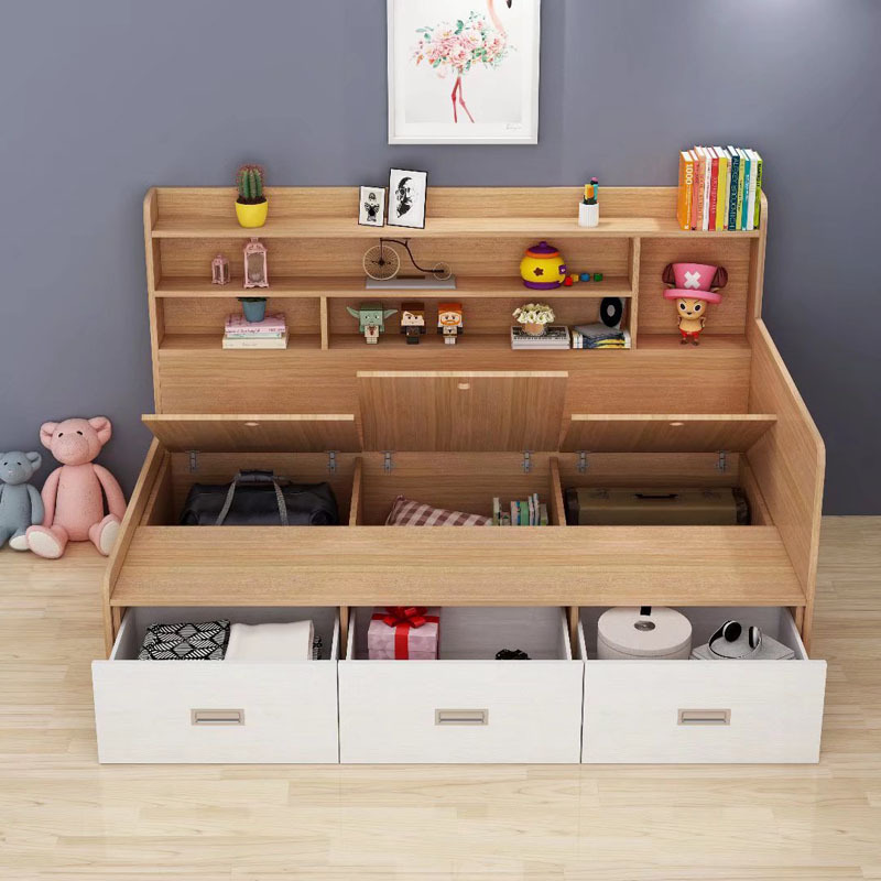 View larger image Add to Compare  Share Kainice customized double-deck bed large space storage bed solid wood bed at home