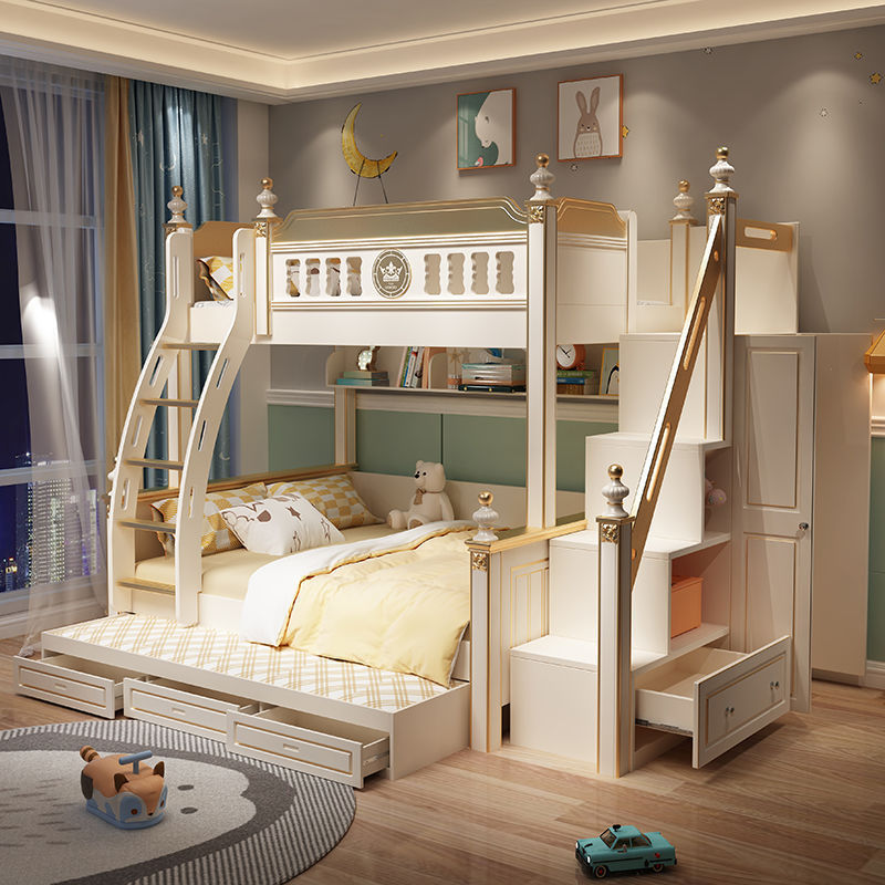 Hot Sale Children Wooden Bed Double House Bunk Girl Bed Kids Loft Bunk Bed With Metal parts