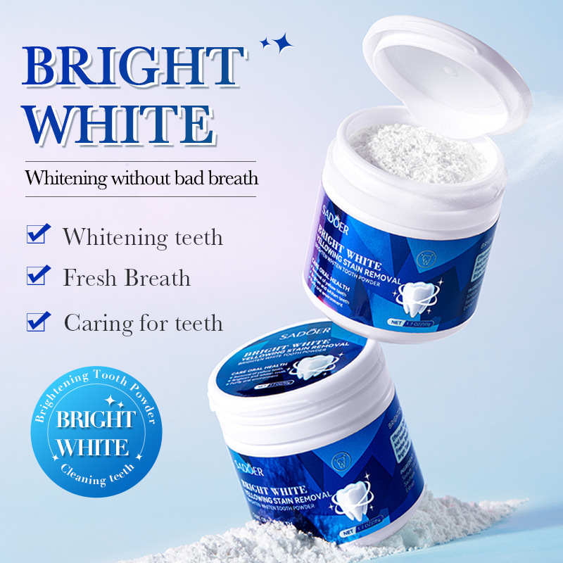 Teeth Cleaning Powder Teeth Whitening Powder with Refreshing Mint Flavor