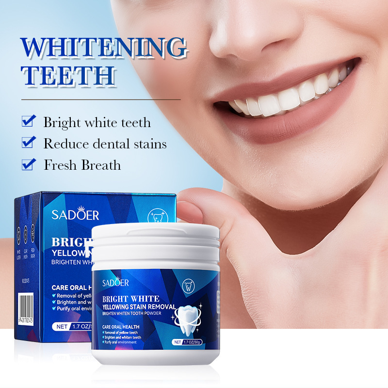 Teeth Cleaning Powder Teeth Whitening Powder with Refreshing Mint Flavor