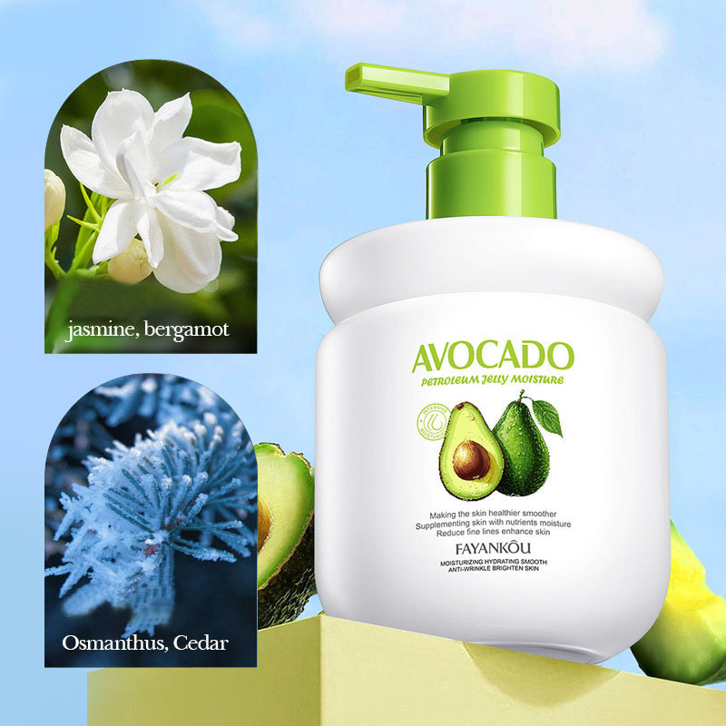 380ml Daily Body Skin Care Avocado Moisturizing Lightening Body Lotion