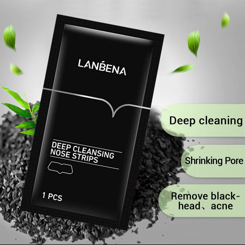 Bamboo Charcoal Deep Cleansing Nose Pore Strips Peel Off Blackhead Remover