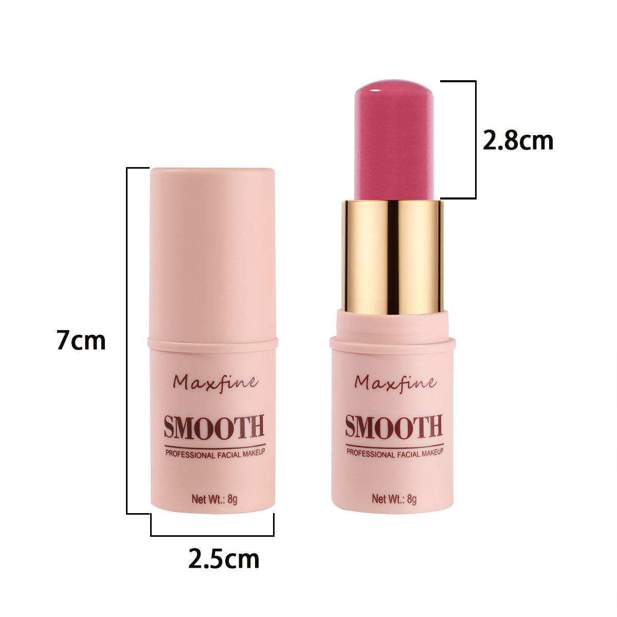 Multi-Use Cheek Lip Eye Makeup Stick Long lasting Natural Blush Stick for All Skin Tones