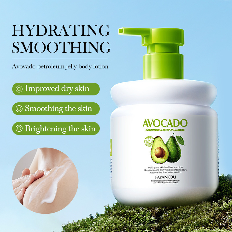 380ml Daily Body Skin Care Avocado Moisturizing Lightening Body Lotion