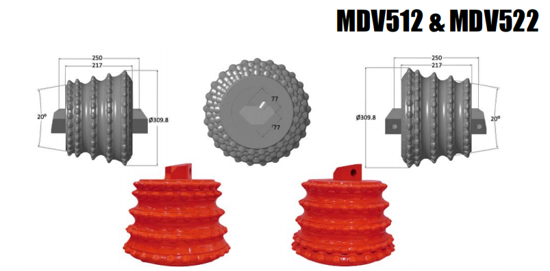 Raise Boring Reamer Head Raise Boring Cutter  Drilling Tool for Mining, Manufacturing, Well drilling