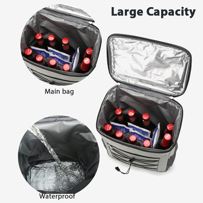 factory wholesale portable soft leakproof Custom Logo Printed Outdoor Camping Lunch Picnic Insulated Cooler Backpack Bag