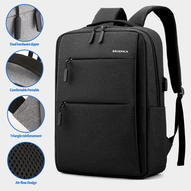 Custom Logo smart backbag large outdoor waterproof travel business usb Male bulk school bagpack laptop back bag pack backpack