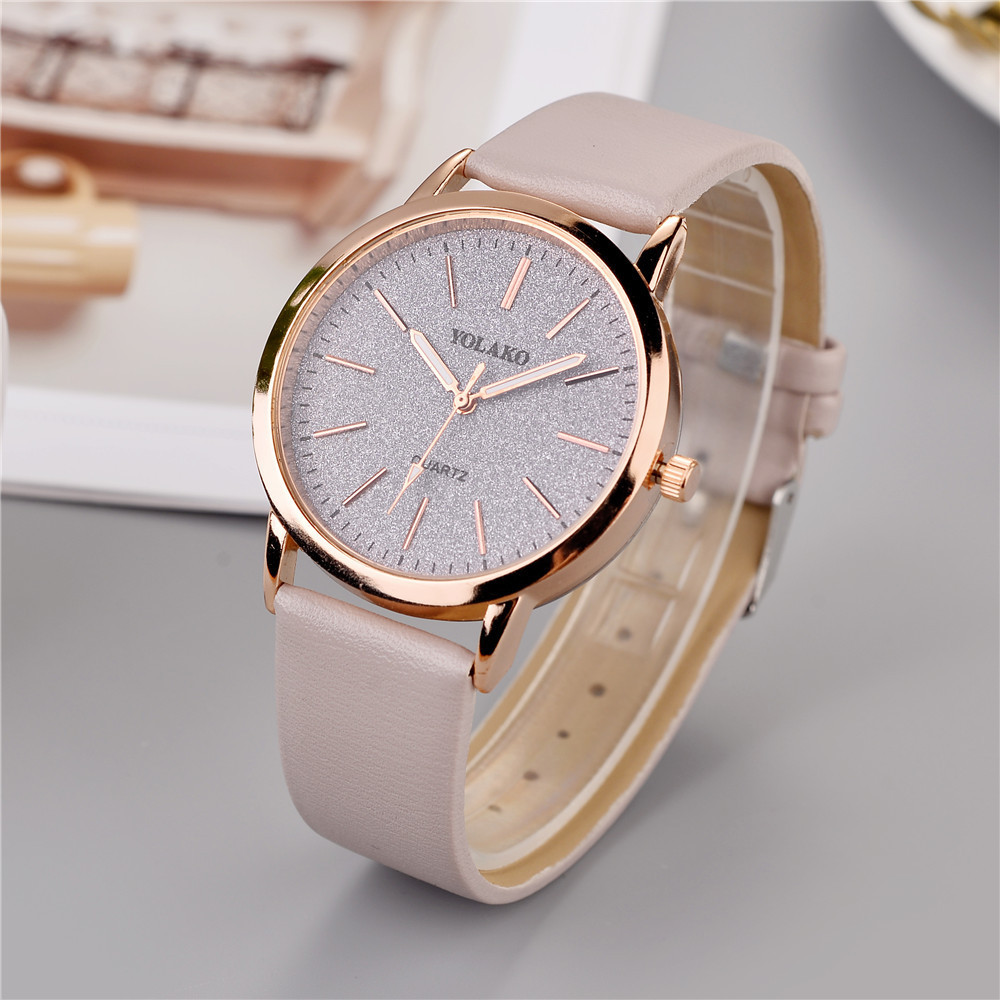 Starry Sky Woman Casual Quartz Watch Leather Band Analog Clock Luxury Wristwatch