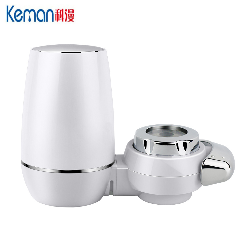 KEMAN company faucet mounted water filter purifier with universal connection joint