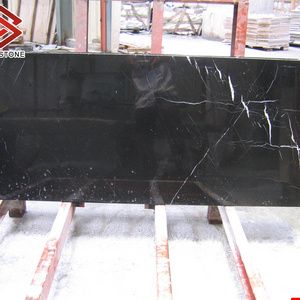 Composite Natural Stone Black Marqunia Marble Aluminum Honeycomb Backed Composite Panel for Table top and Countertop