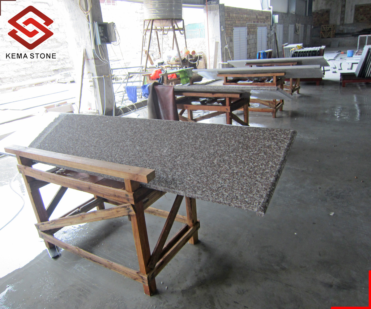 Ready Made Chinese Cheap Pink G664 Granite Countertop for Kitchen Project