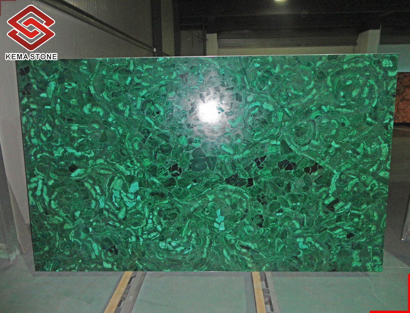 Large Polished Natural Green Stone Malachite Tile and Slab