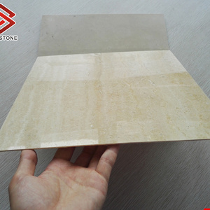 Thin Stone Veneer Sheet Beige Travertine Tile