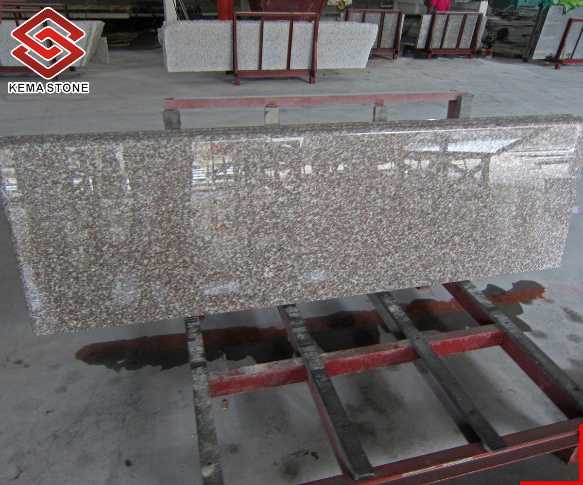 Ready Made Chinese Cheap Pink G664 Granite Countertop for Kitchen Project