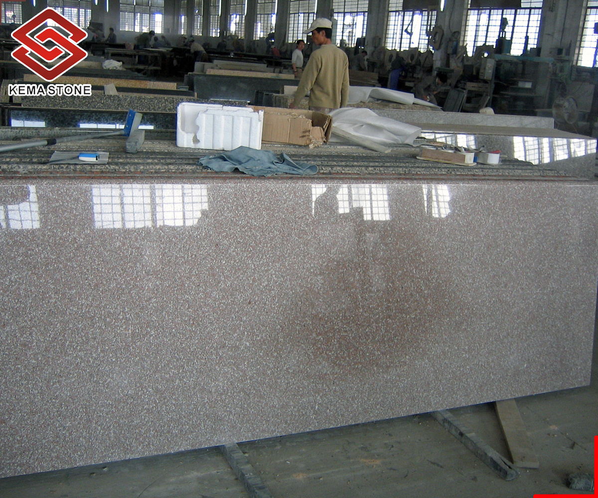 Ready Made Chinese Cheap Pink G664 Granite Countertop for Kitchen Project