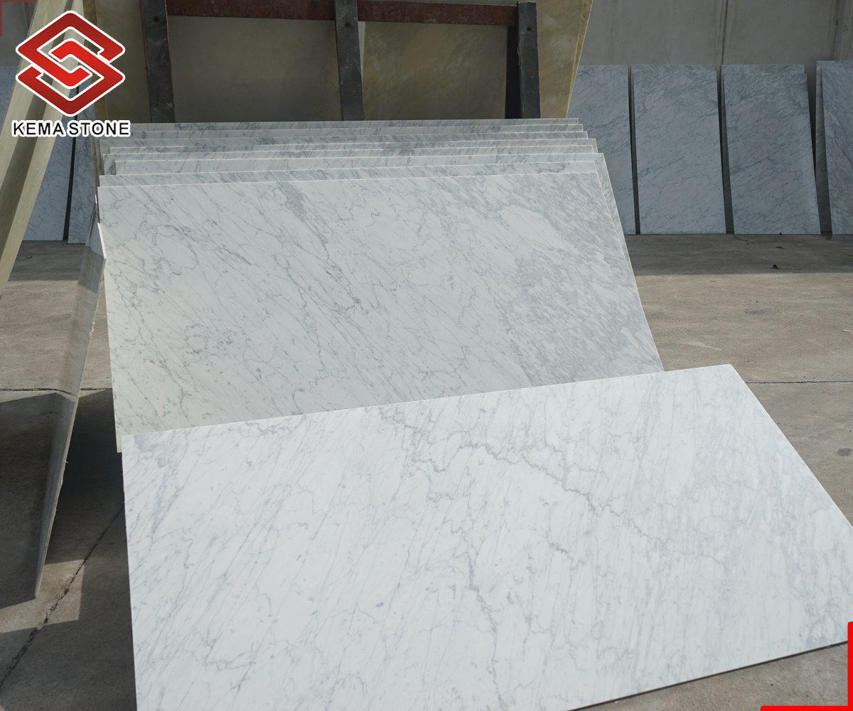 Wholesale Ultra Thin Carrara White Marble Stone Veneer for Interior Wall Cladding