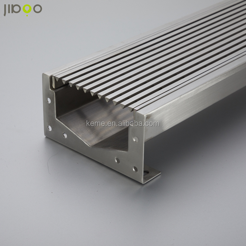 OEM sink kitchen Outdoor u Trench Grating Cover floor linear drain stainless steel square trench drains metal materials drains