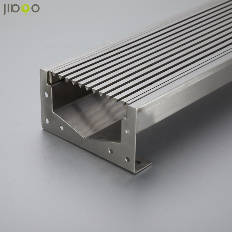 OEM Outdoor u Trench Grating Cover floor drain stainless steel square trench drain metal building materials cleaner drains