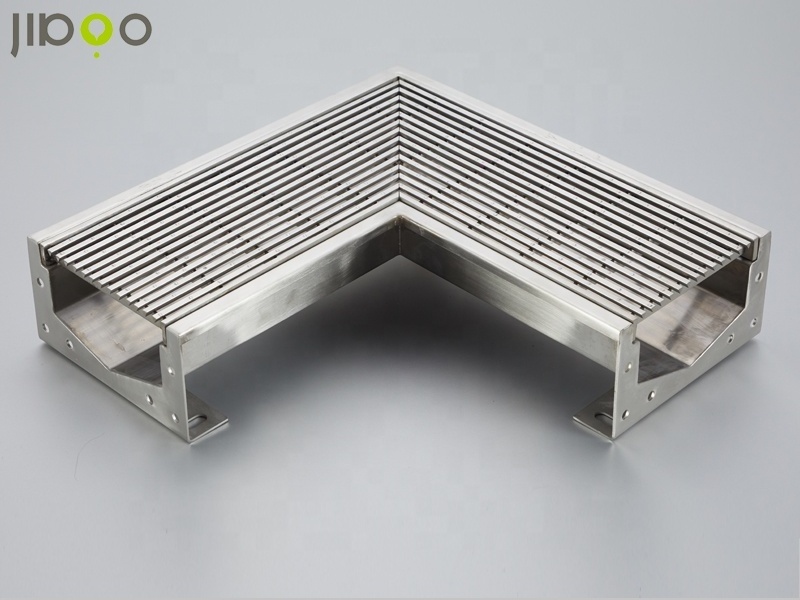 OEM Outdoor u Trench Grating Cover floor drain stainless steel square trench drain metal building materials cleaner drains