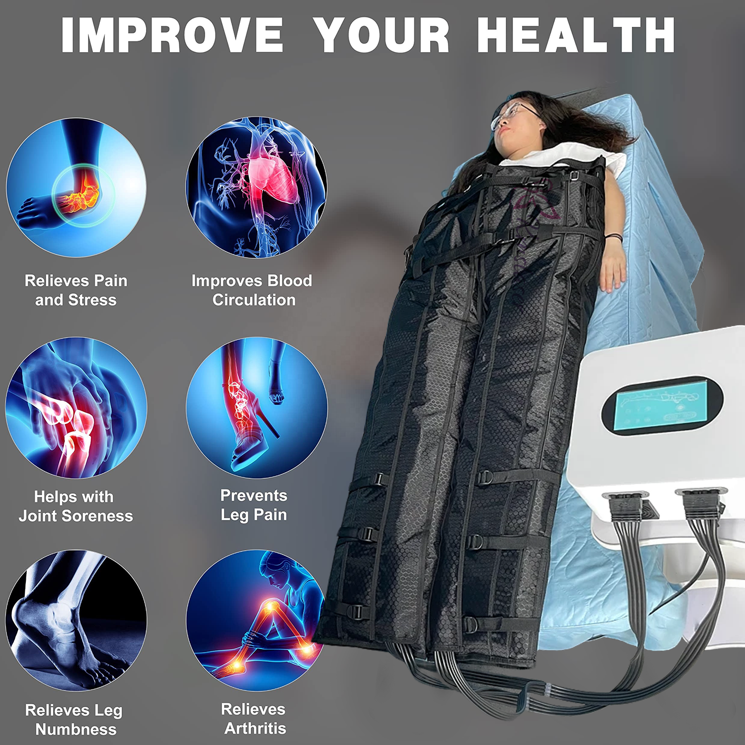 Professional pressotherapy machine pressoterapia presoterapia body lim 16 chamber doctor life lymphatic drainage