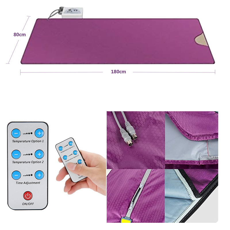 2023 new product slimming sauna blanket Selimut decke thermal life sauna infrared sauna with stones Weight loss