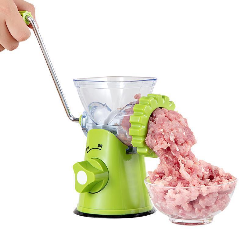 Portable Mini Hand Meat Grinder Sausage Mincer Stuffer Manual Household Easy To Clean Hand Crank Multifunction Meat Grinder