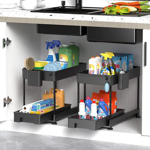 Under Sink Organizer 2 Tier Under Sink Organizers and Storage Bathroom Shelf Organizer Rack