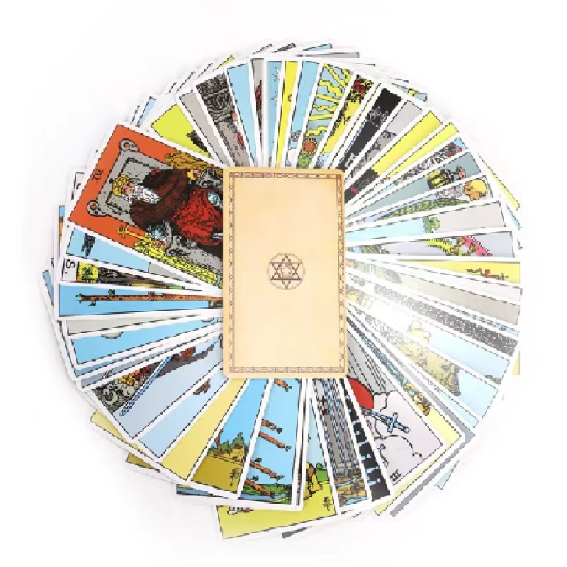 Custom Print Gold Foil Deck  Tarot Cards deck with Guidebook