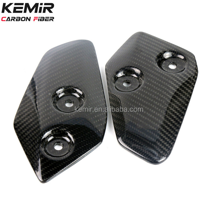 OEM customized carbon fibre Motorcycle Exhaust pipe cover part