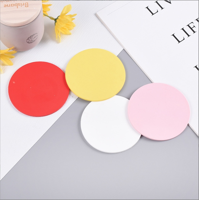 Custom Non-Slip PVC Rubber Tea Coffee Drinks Mats Silicone Heat Insulation Cup Coasters Bar Kitchen Patio Tabletop-Novelty Gifts