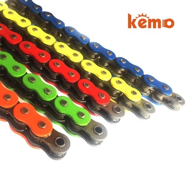 Color motorcycle chains kemo motor kemochain sprockets 428H 428 520 520H 530