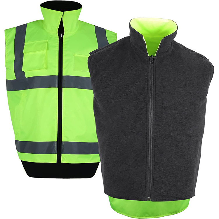 Wool Winter Sleeveless Engineer Worker Safety Workwear Outdoor Waterproof Jacket Construction Vest