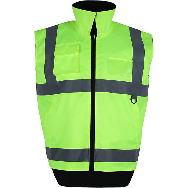 Wool Winter Sleeveless Engineer Worker Safety Workwear Outdoor Waterproof Jacket Construction Vest