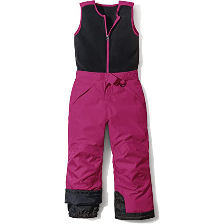 Custom Children Ski Pants Winter Outdoor Sports Warm Waterproof Ski Bib Snowboard Pants Hiking Overalls Fleece Kids Snow Pants